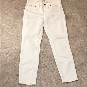 JCREW STRETCH WHITE DENIM JEANS
